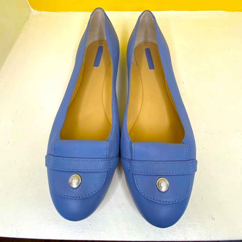- LONGCHAMP "Le Pliage" Leather Ballet Flat Loafer